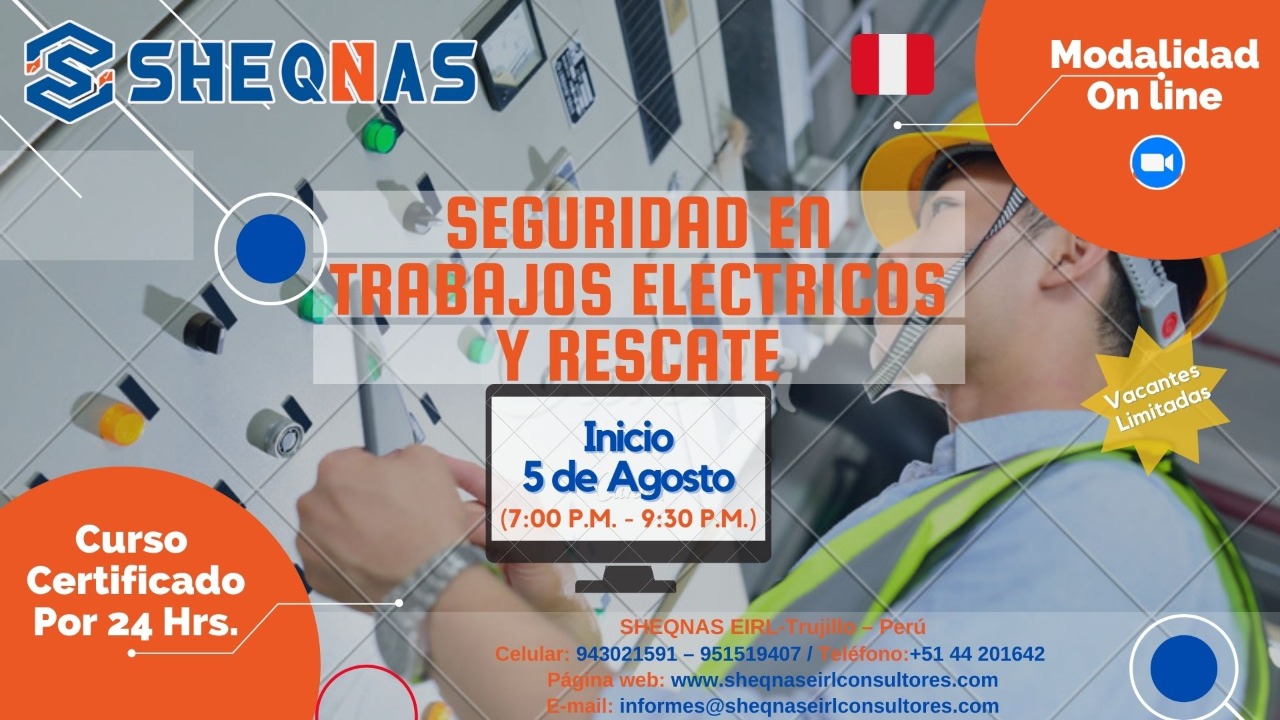 CURSO DE SEGURIDAD EN TRABAJOS ELECTRICOS Y RESCATE